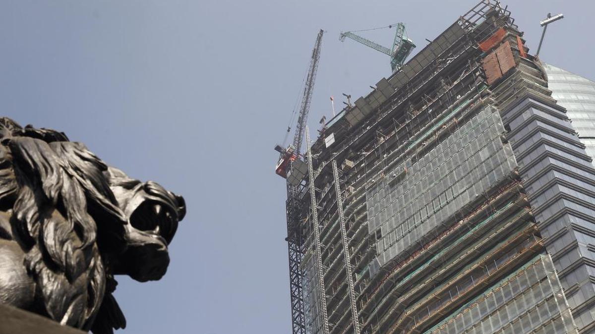 Fotografía del 29 de diciembre de 2017, de un rascacielos en construcción en Ciudad de México (México).
