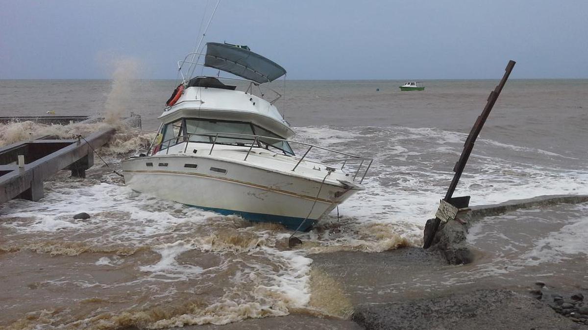 
Aun cuando el centro de la tormenta ya pasó, lluvias copiosas y fuertes vientos seguían el jueves azotando la isla conocida por sus bosques exuberantes.

