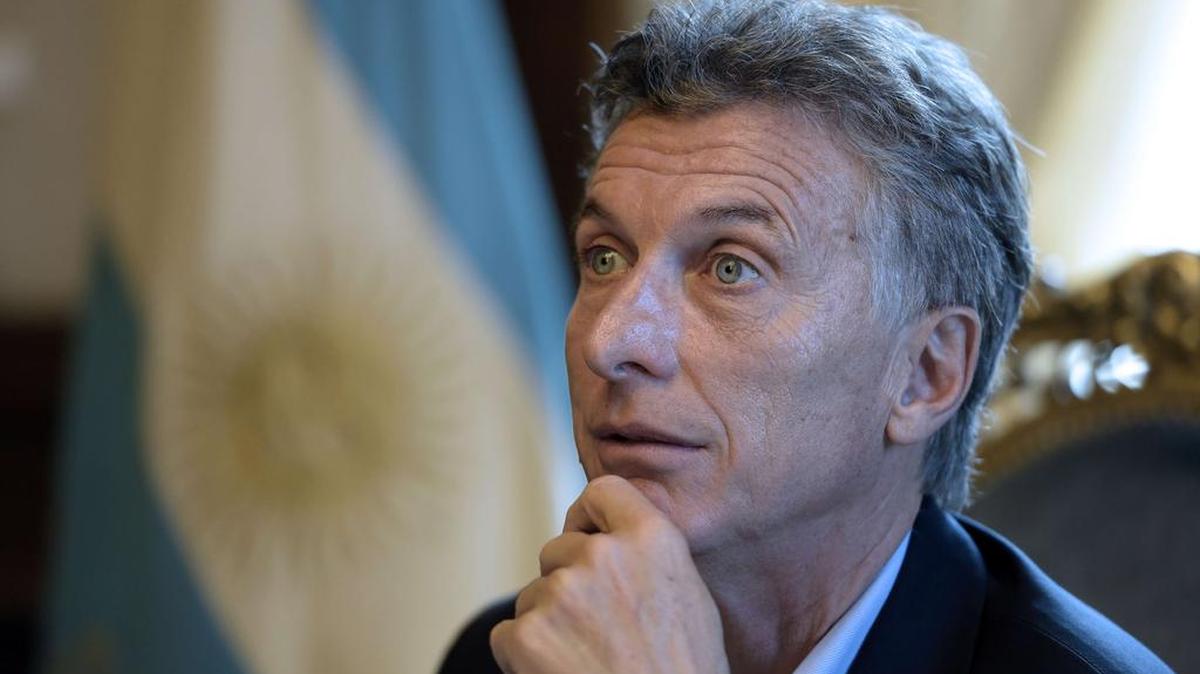 El presidente argentina Mauricio Macri.