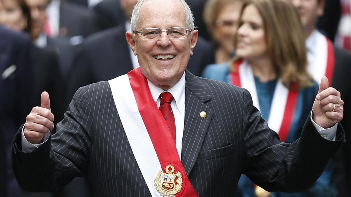 El presidente de Perú, Pedro Pablo Kuczynski, en Lima el 28 de julio de 2016.