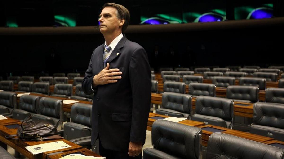 El legislador Jair Bolsonaro, un reconocido defensor de la dictadura, en un sesión de la Cámara de Diputados de Brasil, en Brasilia (Brasil) en abril del 2014.