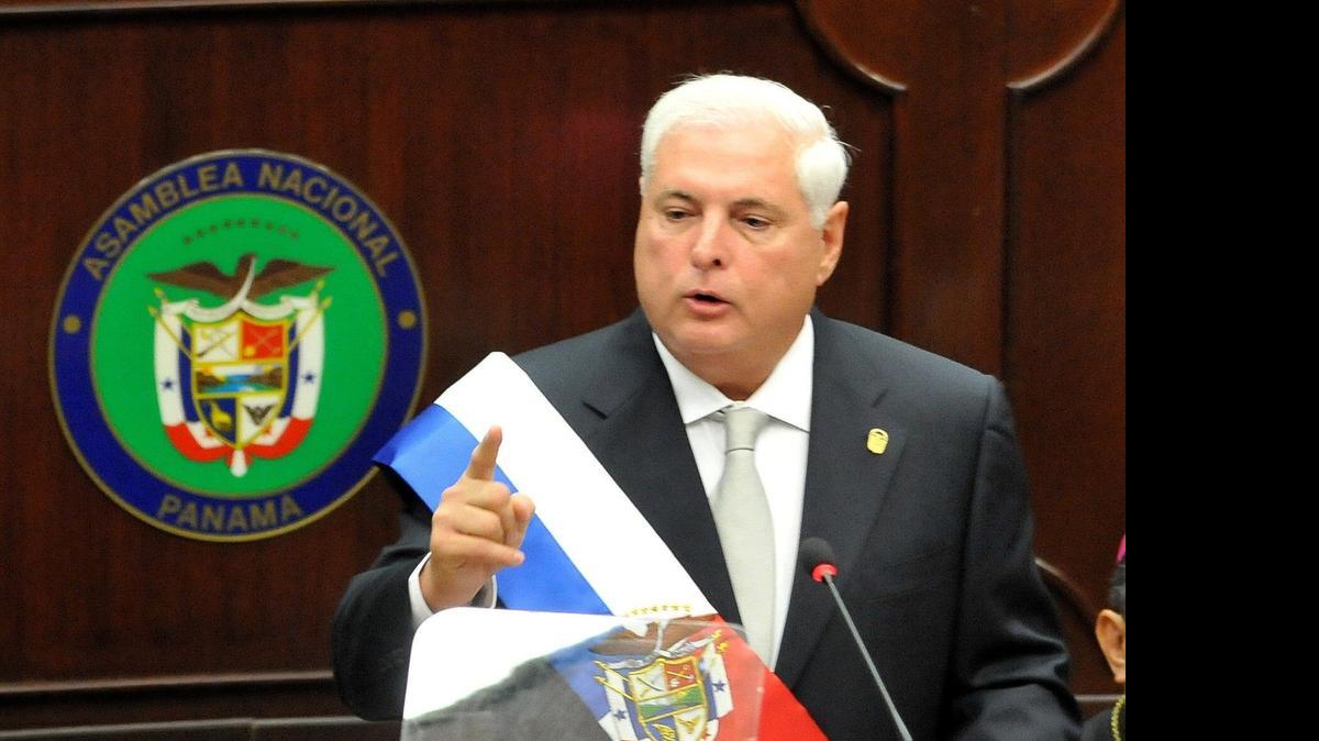 
El entonces presidente de Panamá, Ricardo Martinelli, rinde cuentas a la nación en el 2011.
