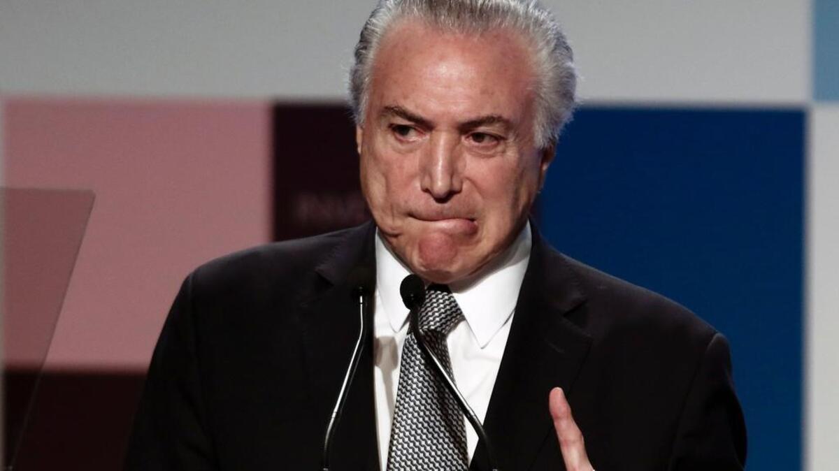 El presidente brasileño, Michel Temer.