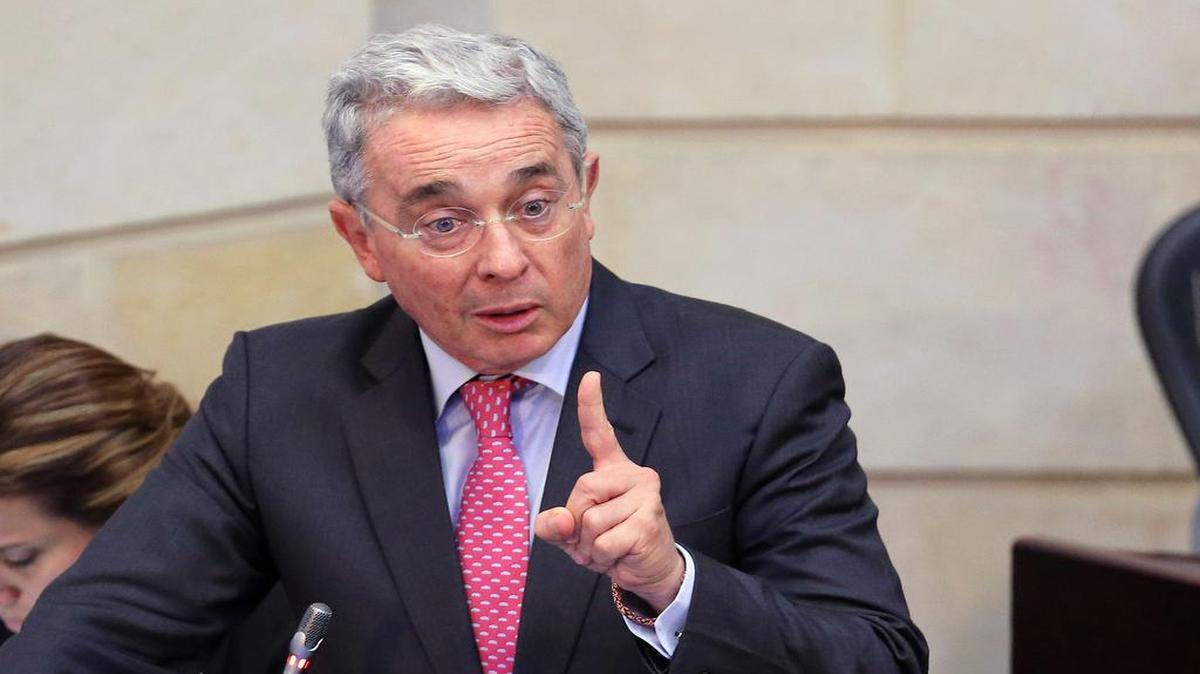 El ex presidente y senador colombiano Álvaro Uribe, el lunes 3 de Octubre de 2016, en Bogotá (Colombia).