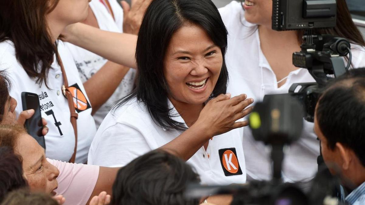 La candidata presidencial peruana Keiko Fujimori, hija del ex presidente Alberto Fujimori, durante un acto de campaña en Lima, el 9 de febrero del 2016.