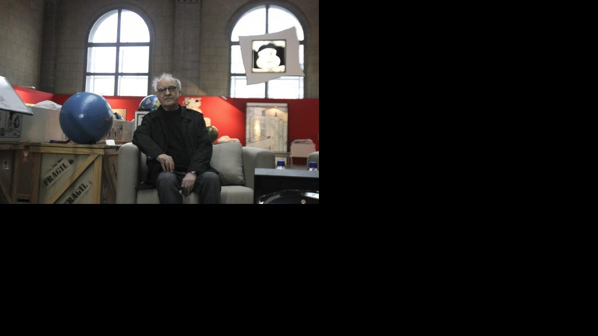 
Joaquín Salvador Lavado ‘Quino’ asiste el domingo a la inauguración de una muestra sobre su personaje más popular, Mafalda, en Buenos Aires, Argentina. 
