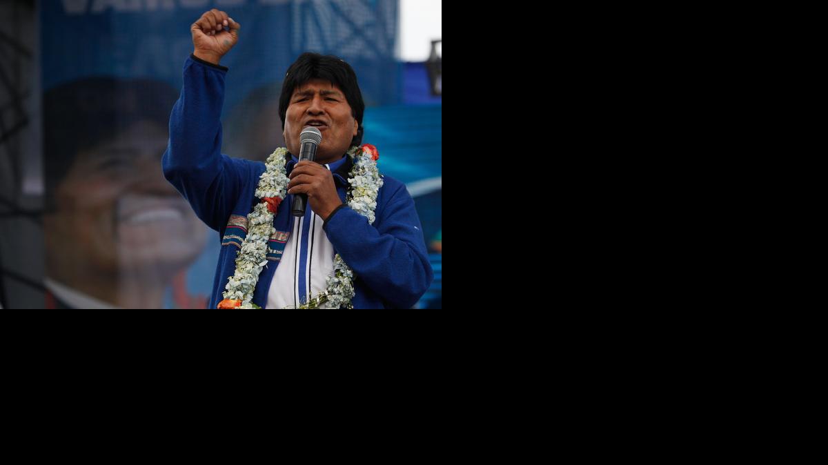 Evo Morales, presidente de Bolivia. 
