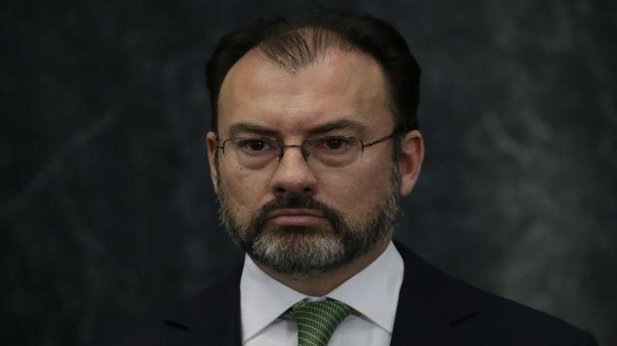 El ministro mexicano de Relaciones Exteriores, Luis Videgaray, durante una conferencia de prensa en Ciudad de México el 4 de enero del 2017.