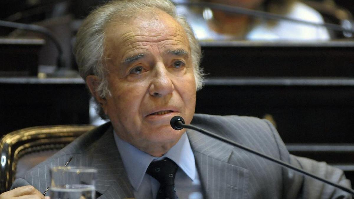 El ex presidente de Argentina, Carlos Menem, en una foto de archivo.