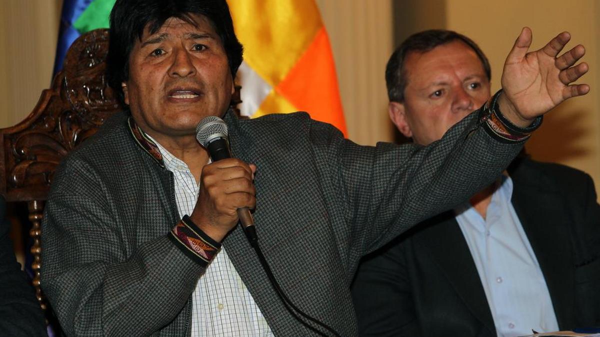 El presidente de Bolivia, Evo Morales, ofrece una rueda de prensa el jueves 21 de julio de 2016, en La Paz (Bolivia).