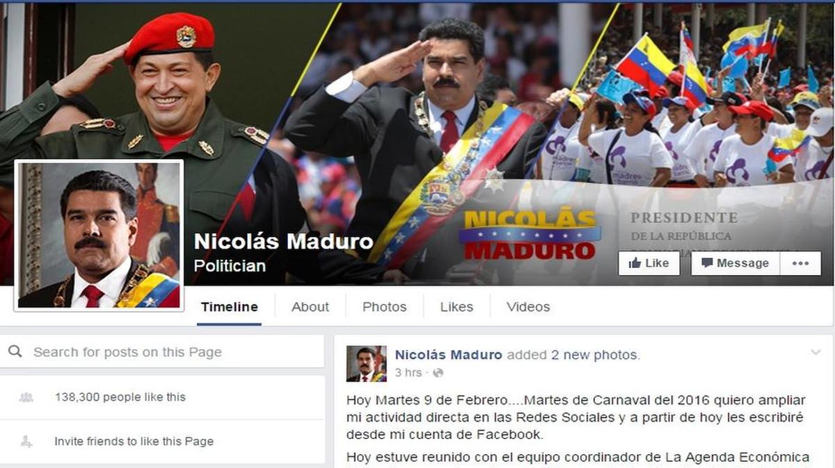 Hasta este martes la cuenta a nombre de Nicolás Maduro venía publicando fotos, noticias del portal nicolasmaduro.org.ve y tuits del mandatario.
