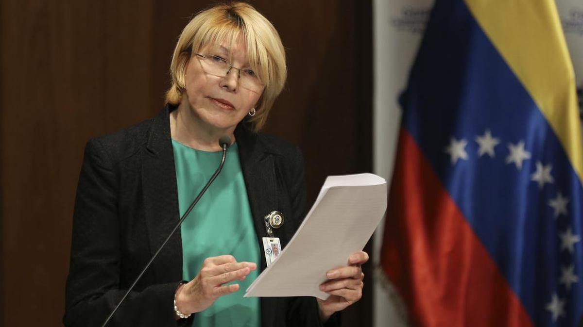 La Fiscal General de Venezuela, Luisa Ortega, durante una conferencia de prensa en Caracas, Venezuela, el miércoles 28 de junio de 2017.