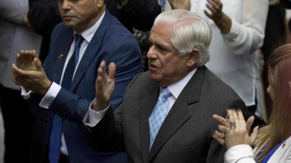 El nuevo presidente del parlamento venezolano, Omar Barboza, en Caracas, el 5 de junio del 2018.