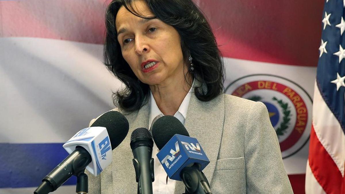 La magistrada venezolana Cioly Zambrano durante una rueda de prensa sostenida este lunes 4 de diciembre en las oficinas del Interamerican Institute for Democracy, en Coral Gables.