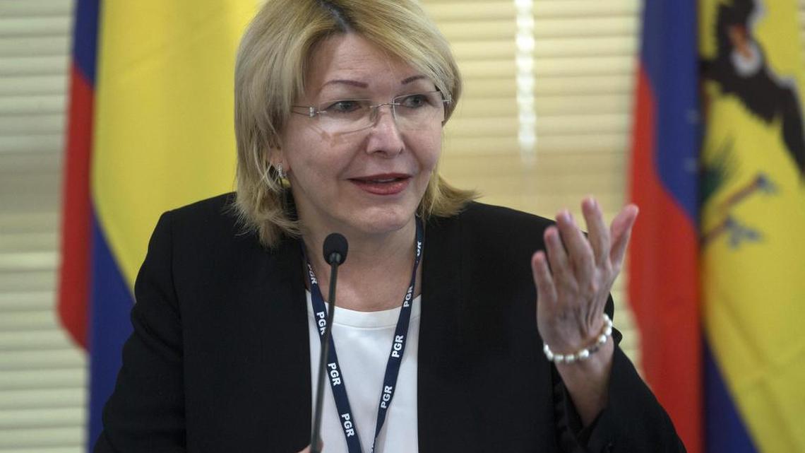 La ex fiscal venezolana Luisa Ortega participa durante la reunión de fiscales de los países del Mercosur el miércoles 23 de agosto de 2017, en Brasilia (Brasil).