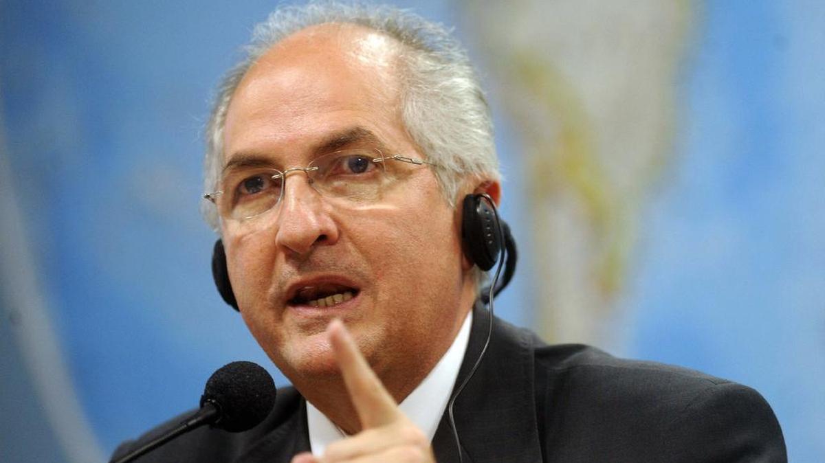 El opositor alcalde mayor de Caracas (Venezuela), Antonio Ledezma. 