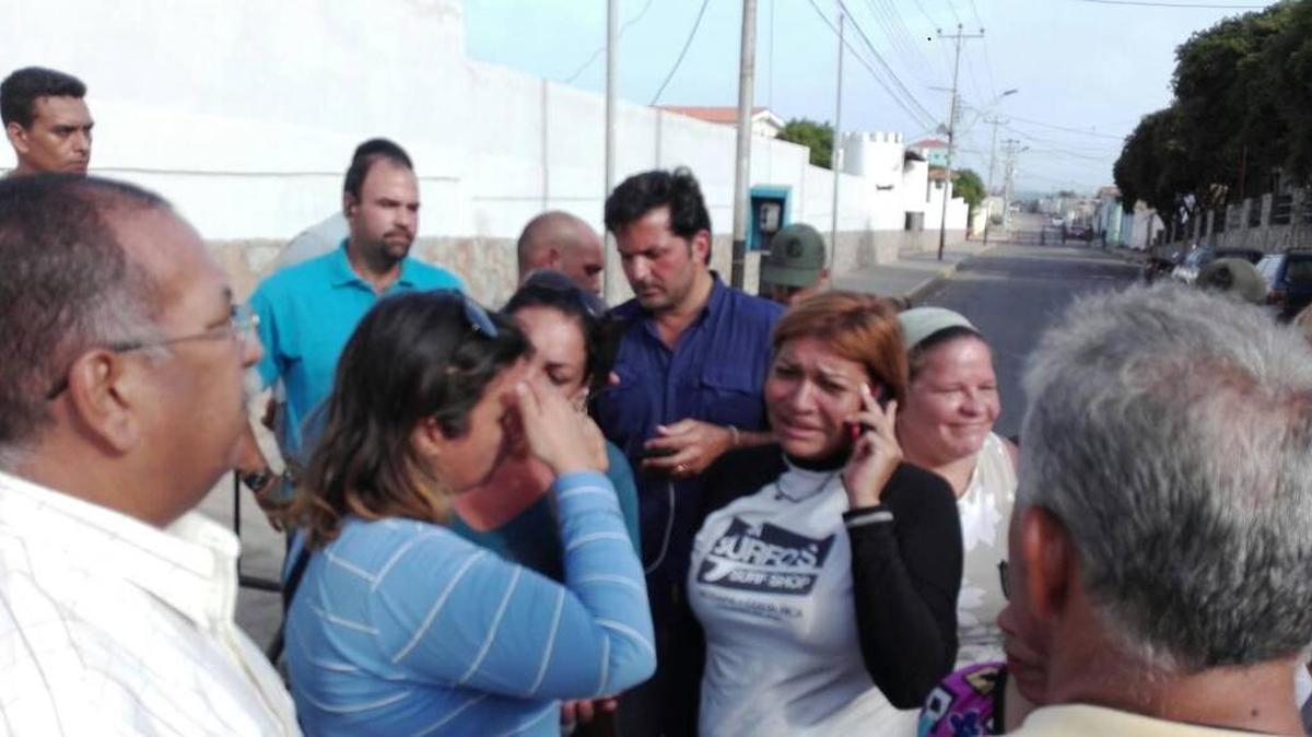 La diputada opositora Yanet Fermín después de su liberación.
