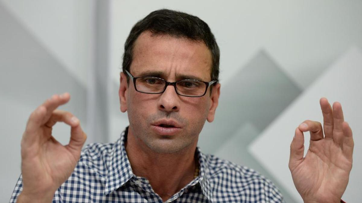 El líder de la oposición venezolana, Henrique Capriles Radonski.