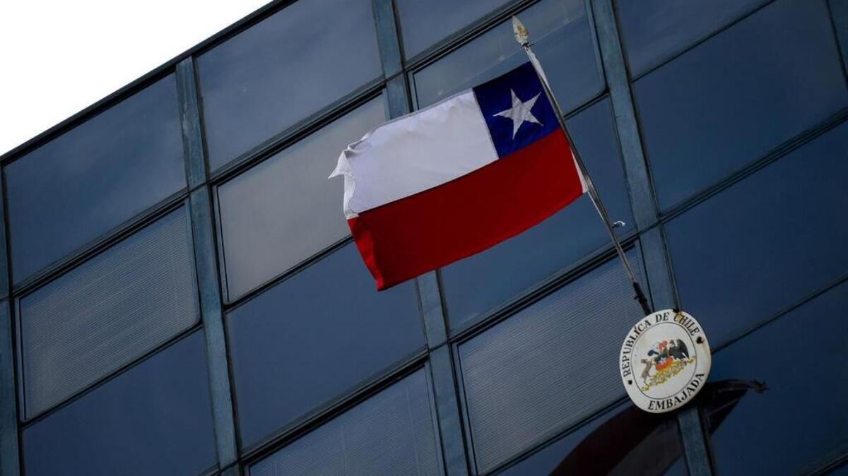 Vista del edificio que alberga las oficinas de la embajada de Chile en Caracas el 5 de noviembre de 2017.
