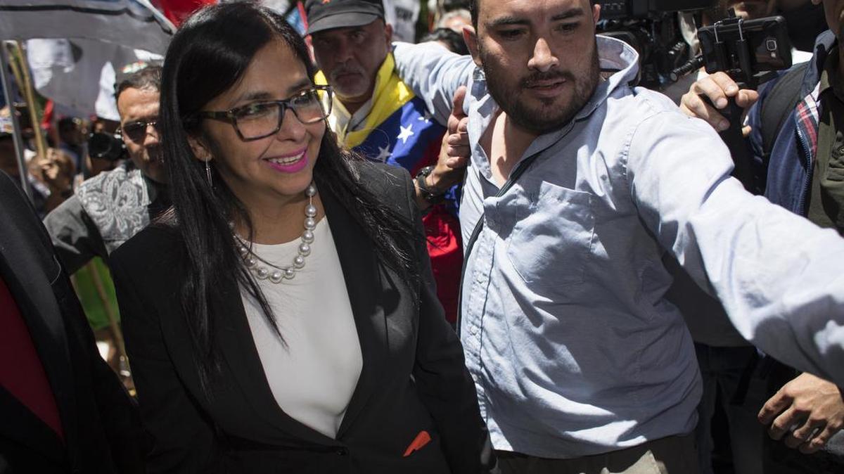 La canciller venezolana Delcy Rodríguez en Buenos Aires este miércoles, 14 de diciembre de 2016.