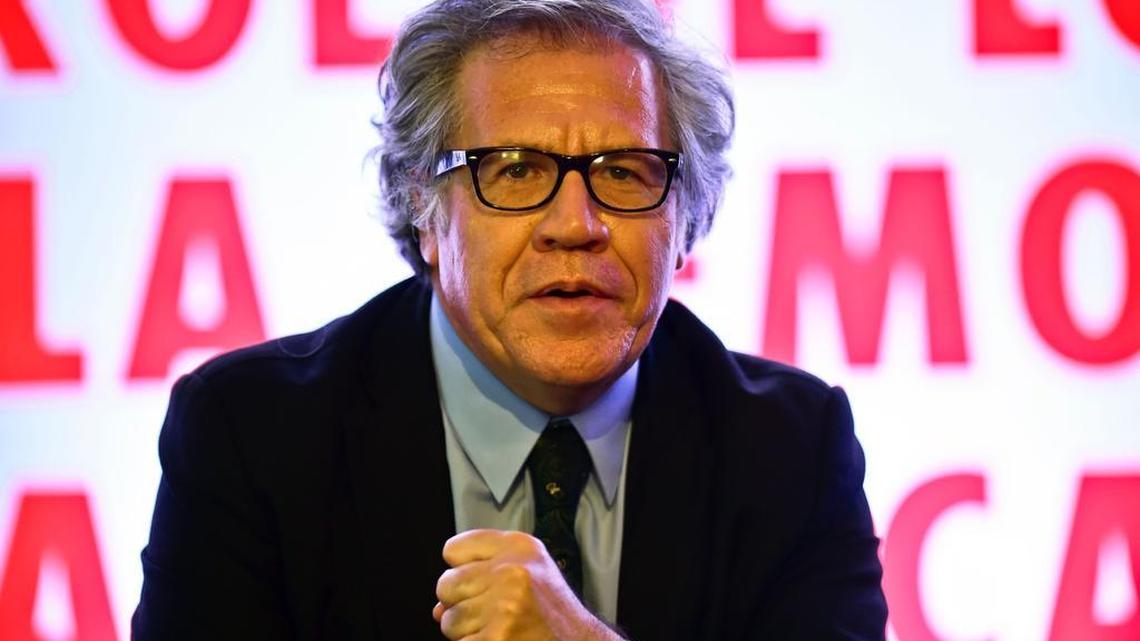 Luis Almagro, secretario general de la OEA, participa en el evento Solidaridad Democrática en Latinoamérica, el jueves en Ciudad de México.