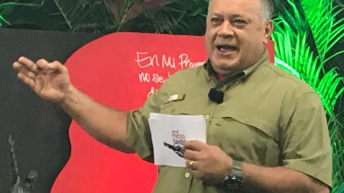 El constituyente Diosdado Cabello durante su programa semanal “Con el Mazo Dando” del 24 de enero del 2017.
