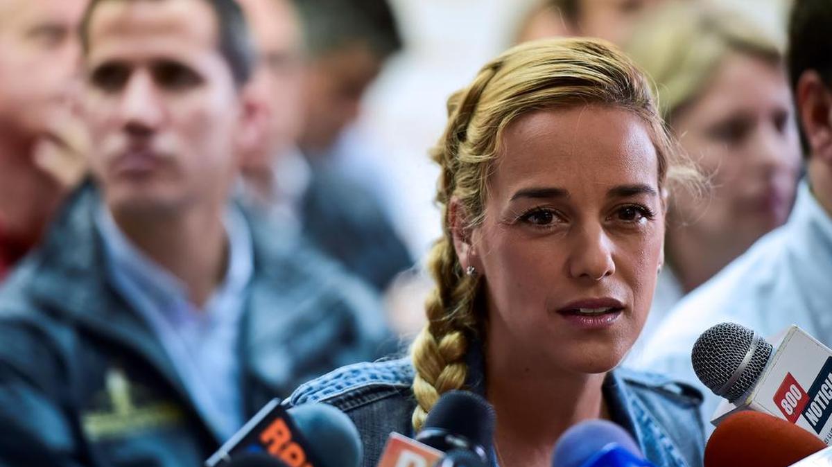Lilian Tintori, esposa del opositor encarcelado Leopoldo López.