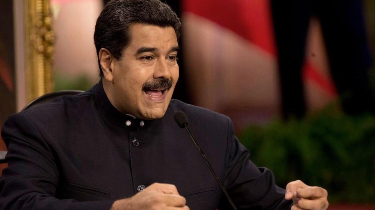 El gobernante venezolano Nicolás Maduro durante una conferencia en Caracas en agosto del 2017.