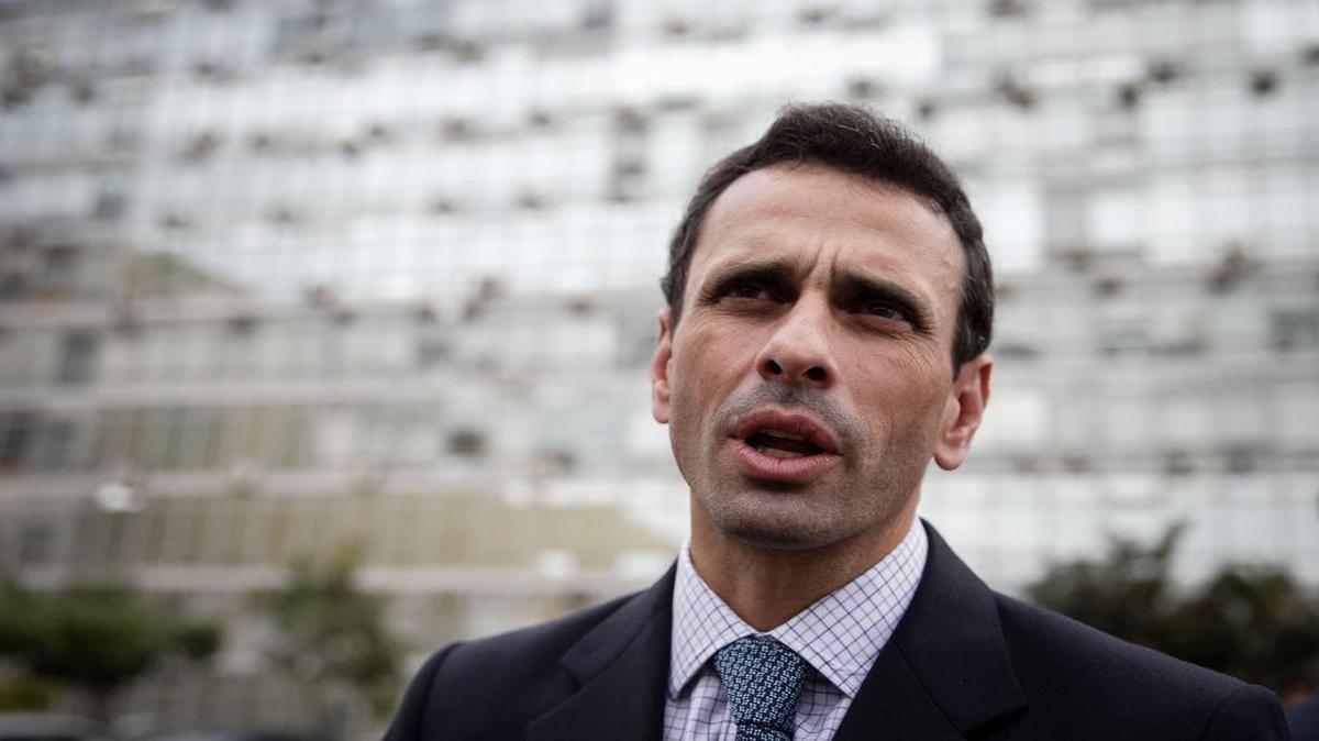 El opositor venezolano Henrique Capriles visita el Palacio del Itamaraty en Brasilia el 14 de junio de 2016. 