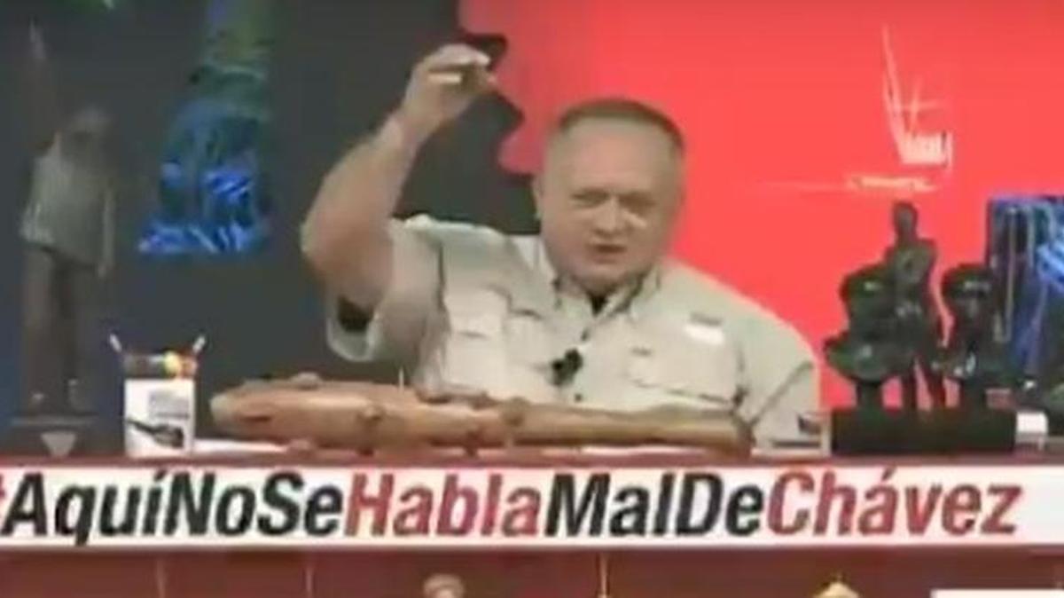 El constituyente Diosdado Cabello durante la emisión de su programa ‘Con el Mazo Dando’ el 15 de noviembre de 2017.