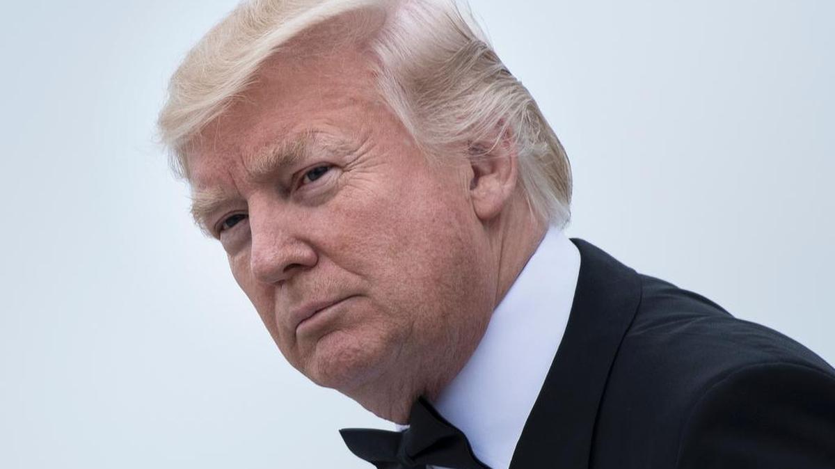 El presidente de Estados Unidos, Donald Trump, llega al aeropuerto John F. Kennedy el 4 de mayo de 2017.