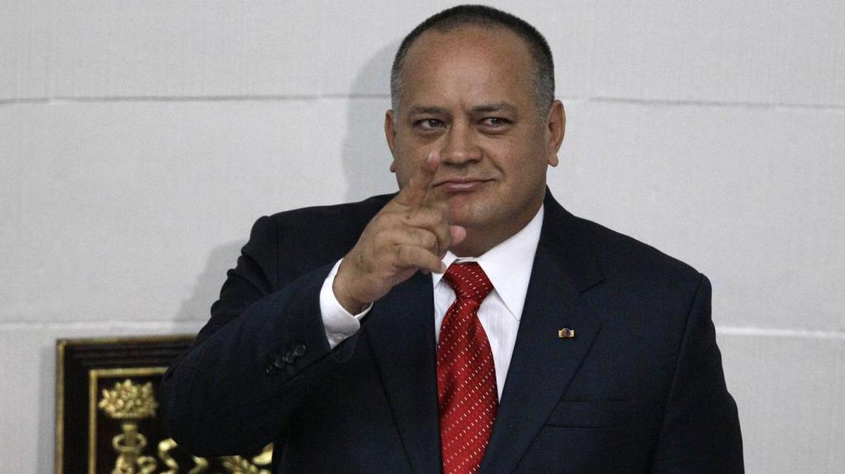 Diosdado Cabello en la Asamblea Nacional, en Caracas, Venezuela. Foto de archivo.