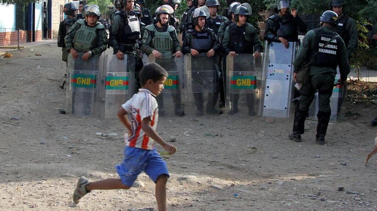 Tropas venezolanas en un operativo en el estado Táchira, en la frontera con Colombia.