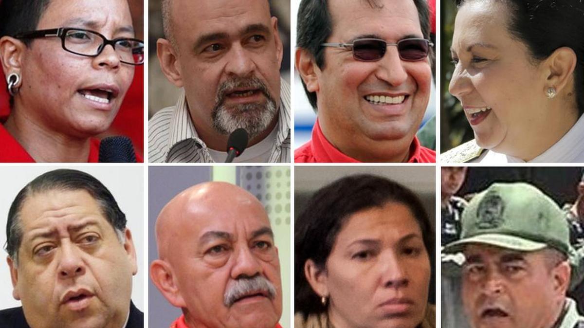 Erika Farías, Francisco Ameliach, Adán Chávez, Carmen Meléndez Rivas, Hermánn Escarrá, Ramón Vivas, Tanía D’Amelio y Bladimir Lugo.