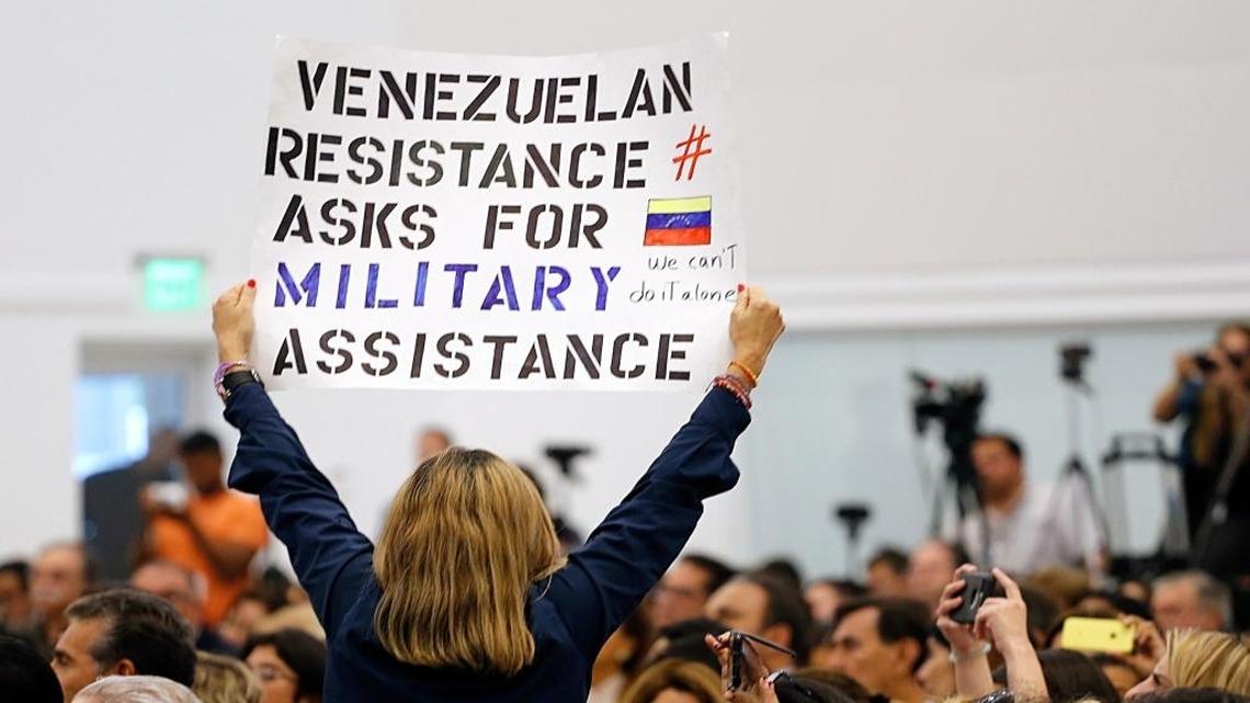 Venezolanos se congregaron para escuchar al vicepresidente Vice President Mike Pence en la iglesia de Nuestra Señora de Guadalupe, en Doral el miércoles 23 de agosto, 2017.