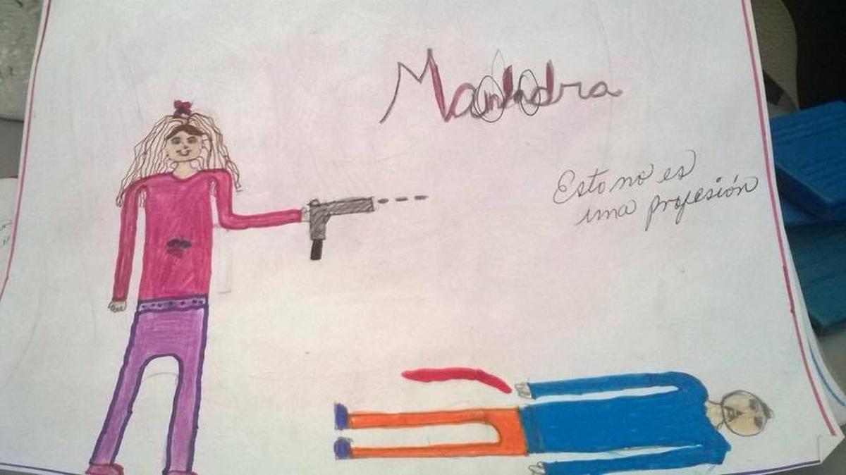 El dibujo realizado por una niña de 10 años en la que describe lo que quiere ser cuando sea mayor.