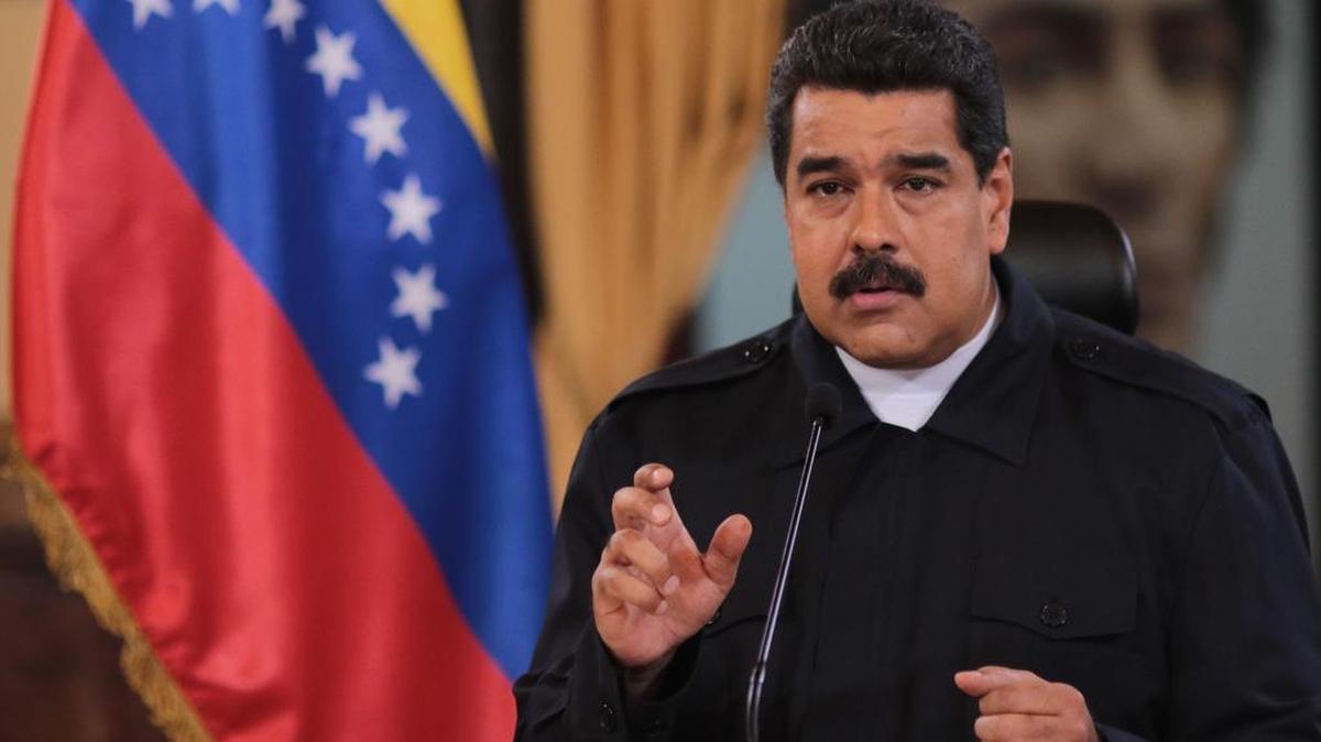 El presidente de Venezuela Nicolás Maduro hablando en un acto de gobierno el lunes 12 de diciembre del 2016, en Caracas (Venezuela).