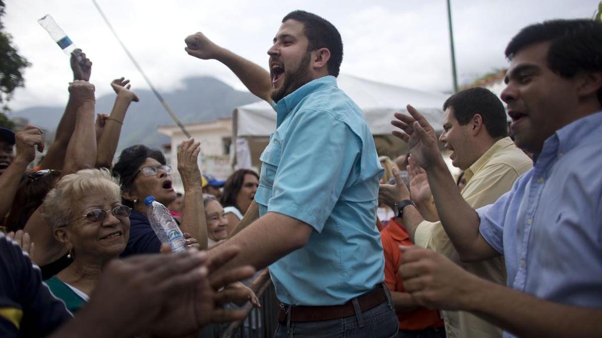 David Smolansky, alcalde del municipio El Hatillo, que forma parte de Caracas, en una foto del 24 de junio de 2016.