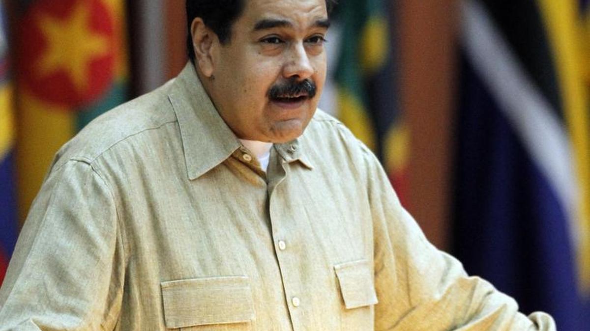 El presidente de Venezuela, Nicolás Maduro, habla hoy, miércoles 14 de diciembre del 2016, en el Palacio de Convenciones de La Habana (Cuba), durante el acto por los XII aniversario de la creacion del ALBA-TCP.