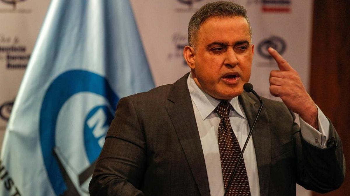 El fiscal general de Venezuela, Tarek William Saab, durante una rueda de prensa el 12 de diciembre de 2017.