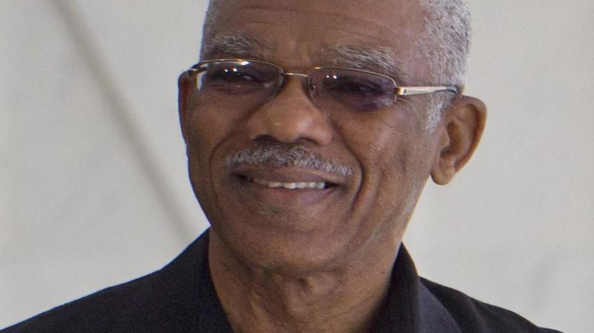 El presidente de Guyana, David Granger, en Brasilia el año pasado.