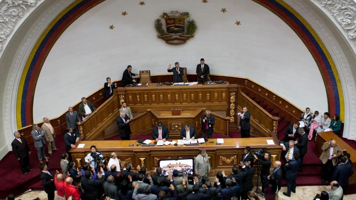 Vista de una sesión de la Asamblea Nacional venezolana en Caracas el martes.