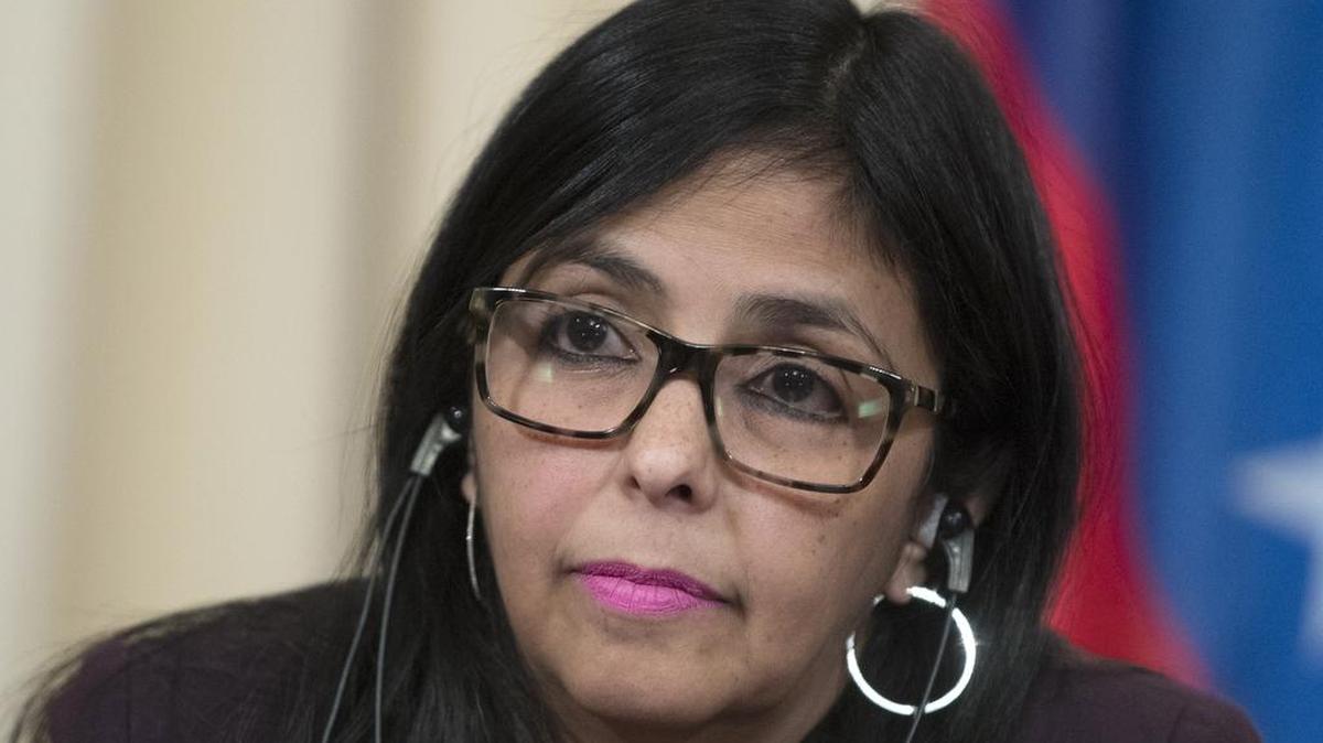 La canciller venezolana Delcy Rodriguez en una conferencia en Moscú. Foto de archivo.