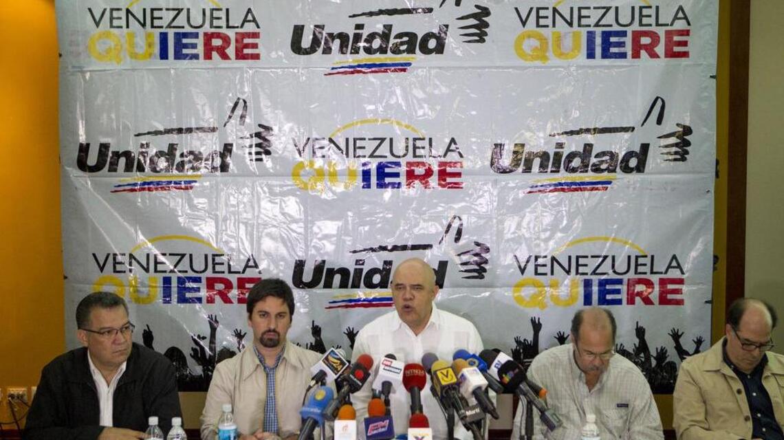 GALERÍA: Rueda de prensa de la alianza opositora Mesa de la Unidad ...