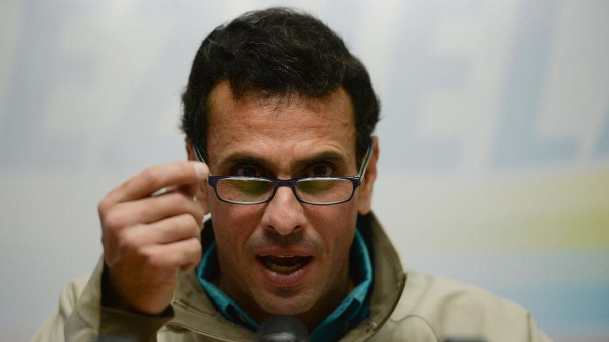 El opositor venezolano Henrique Capriles Radonski.