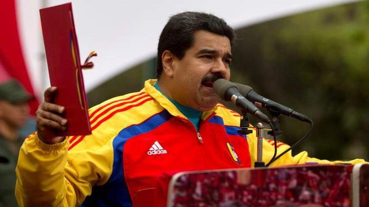 
El gobernante venezolano Nicolás Maduro durante un acto político el domingo en Caracas.

