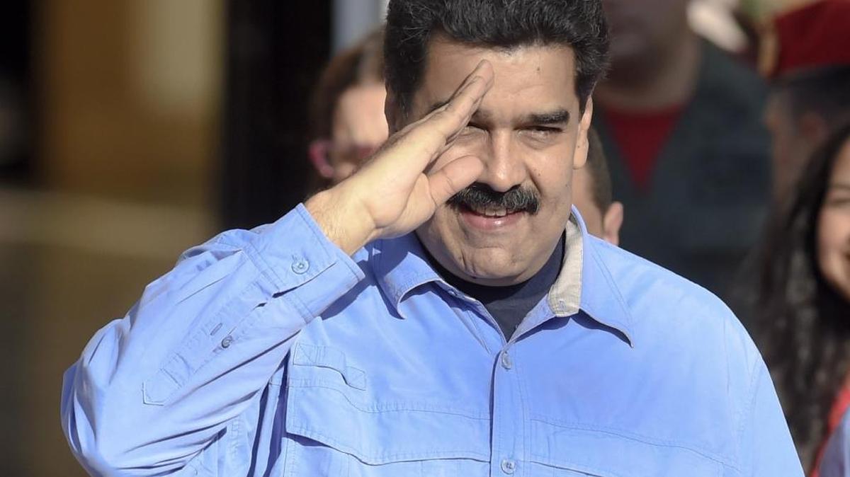 El presidente venezolano Nicolás Maduro, durante un acto por el Día Internacional de la Mujer, este martes en Caracas, Venezuela.