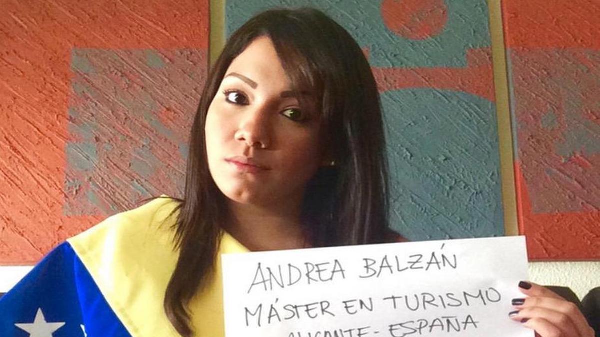 
Andrea Balzán no pudo continuar sus estudios en España debido a la negativa del gobierno para entregarle divisas. 
