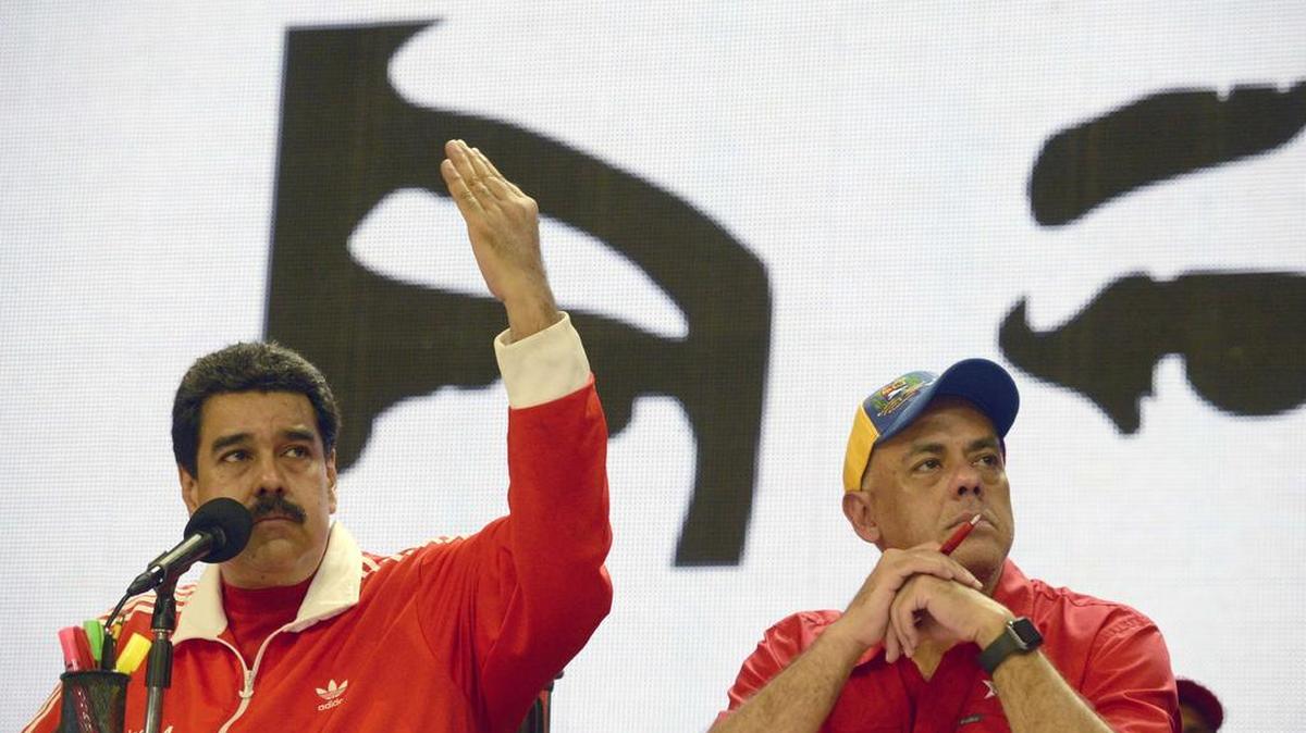 El presidente venezolano, Nicolás Maduro durante un acto de campaña.
