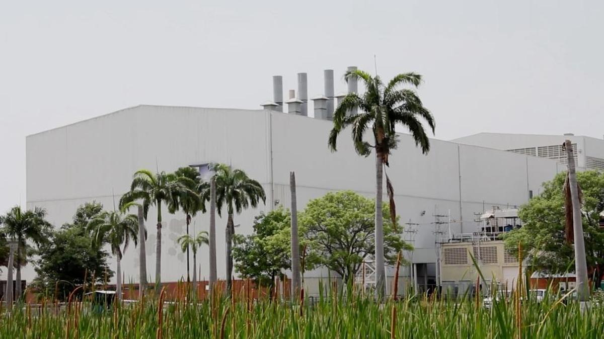 La planta de General Motors en Valencia, Venezuela, el 20 de abril, después de su confiscación por el gobierno de Nicolás Maduro.